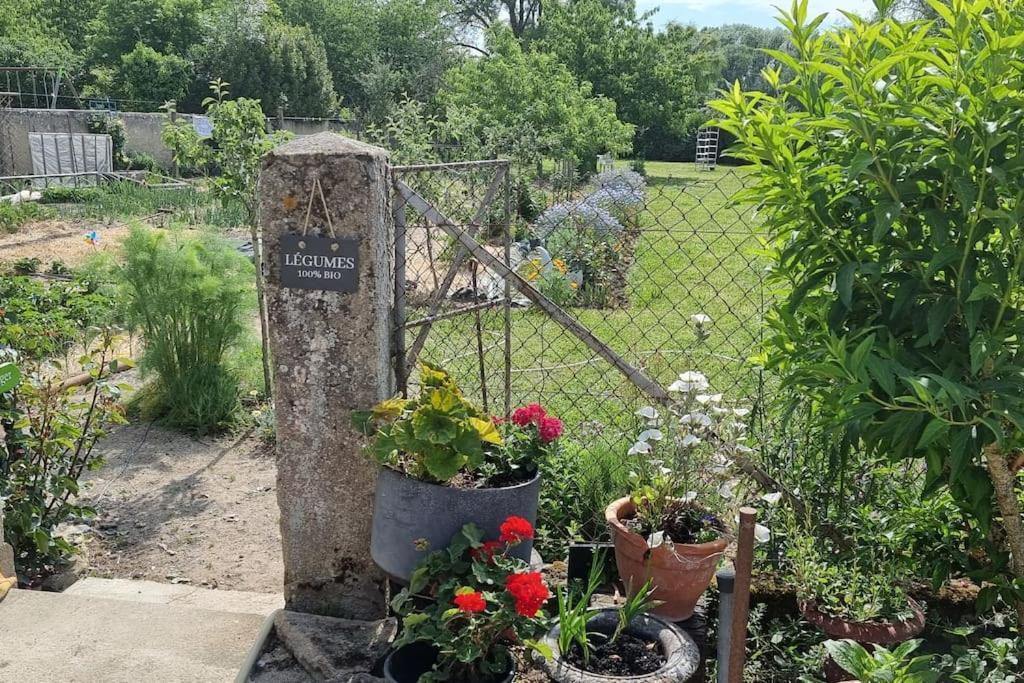 Les Noyers Monestois Entre Cher Et Canal De Berry Mennetou-sur-Cher Exterior foto